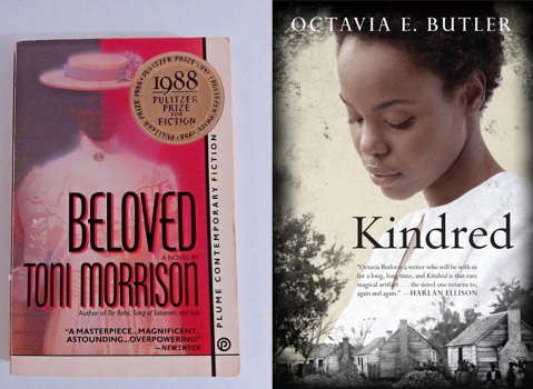 The covers of Beloved and Kindred